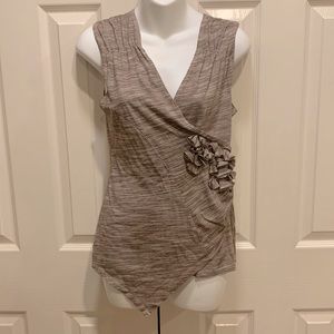 Brown/Cream Sleeveless Top ❤️New listing❤️